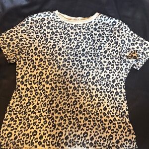 Leopard Print Short Sleeve Tee